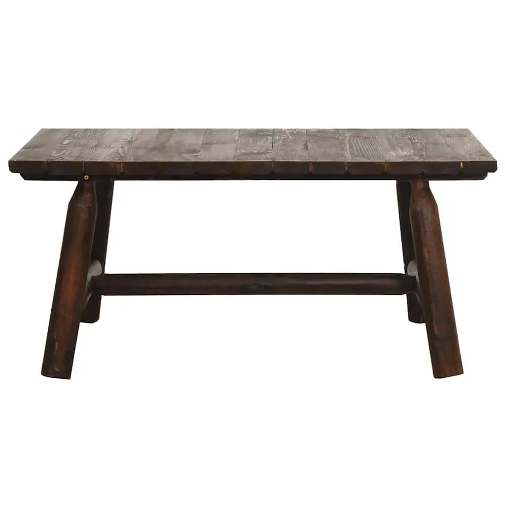 Outdoor Furniture Coffee Table Brown Sturdy Solid Spruce Wood 90x50x41cm