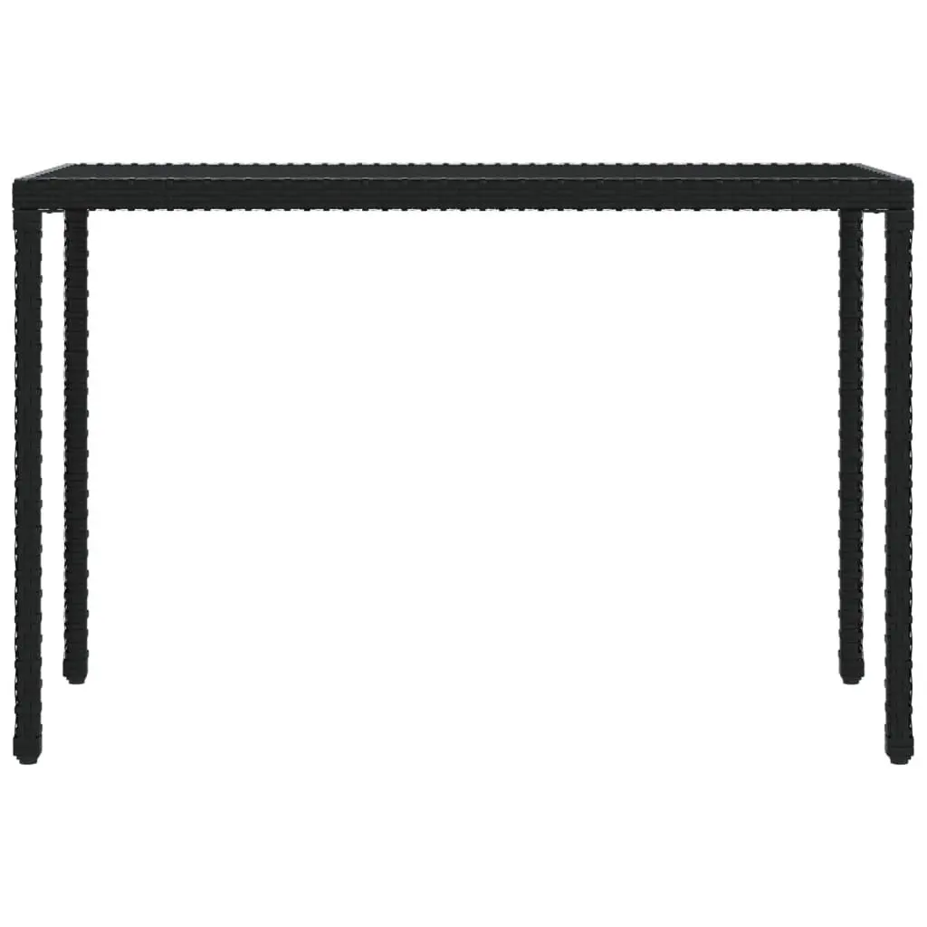 Garden Dining Set 6 Piece Modular Outdoor Furniture Black PE Poly Rattan with Cushions