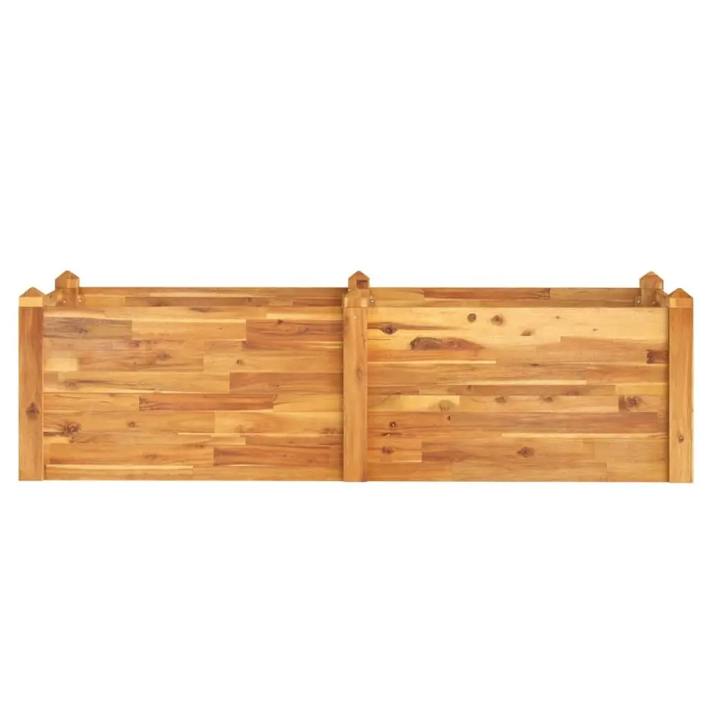 Raised Garden Bed Acacia Wood Stackable 160 x 60 x 44 cm Brown