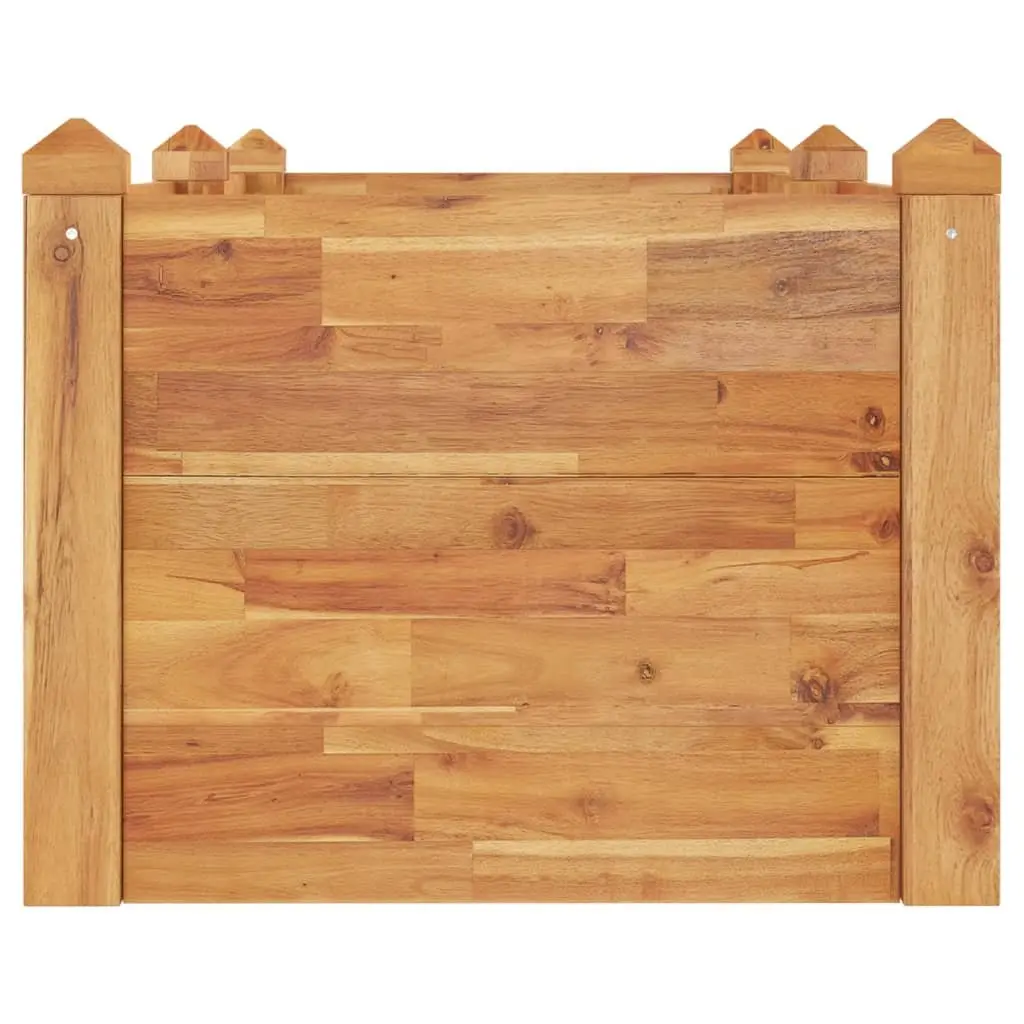 Raised Garden Bed Acacia Wood Stackable 160 x 60 x 44 cm Brown