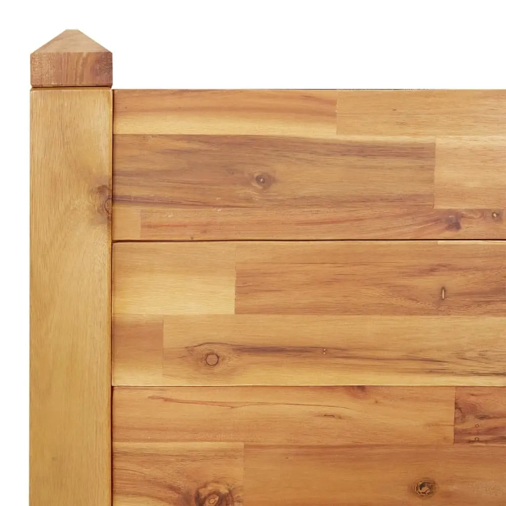 Raised Garden Bed Acacia Wood Stackable 160 x 60 x 44 cm Brown