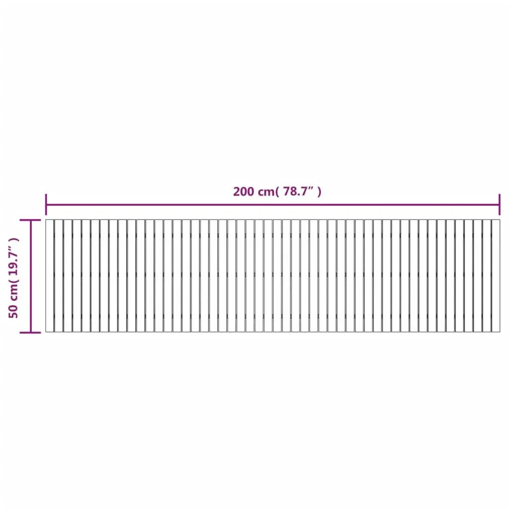 Garden Pathway Solid Acacia Wood 200x50cm Brown Outdoor Paving Decoration