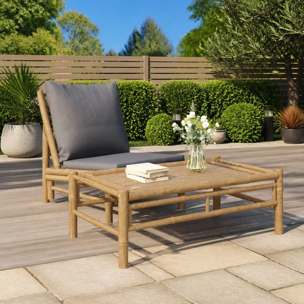 Bamboo Coffee Table for Outdoor Use