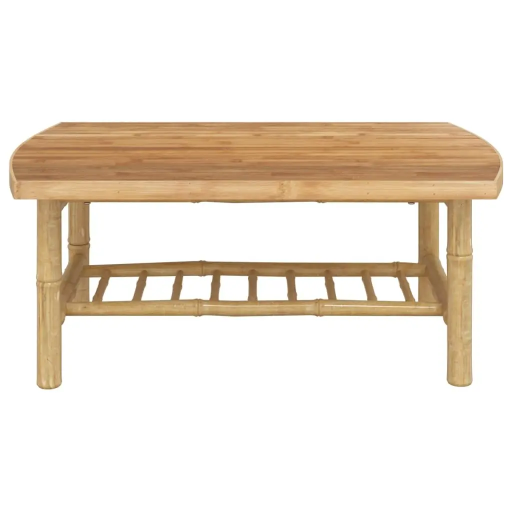 Bamboo Outdoor Coffee Table Brown 90x55x37cm Patio Garden Furniture
