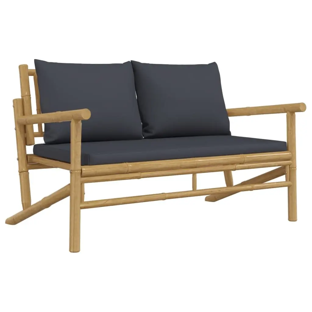 Outdoor Sectional Sofa Lounge Set 2 Piece Garden Seating with Cushions