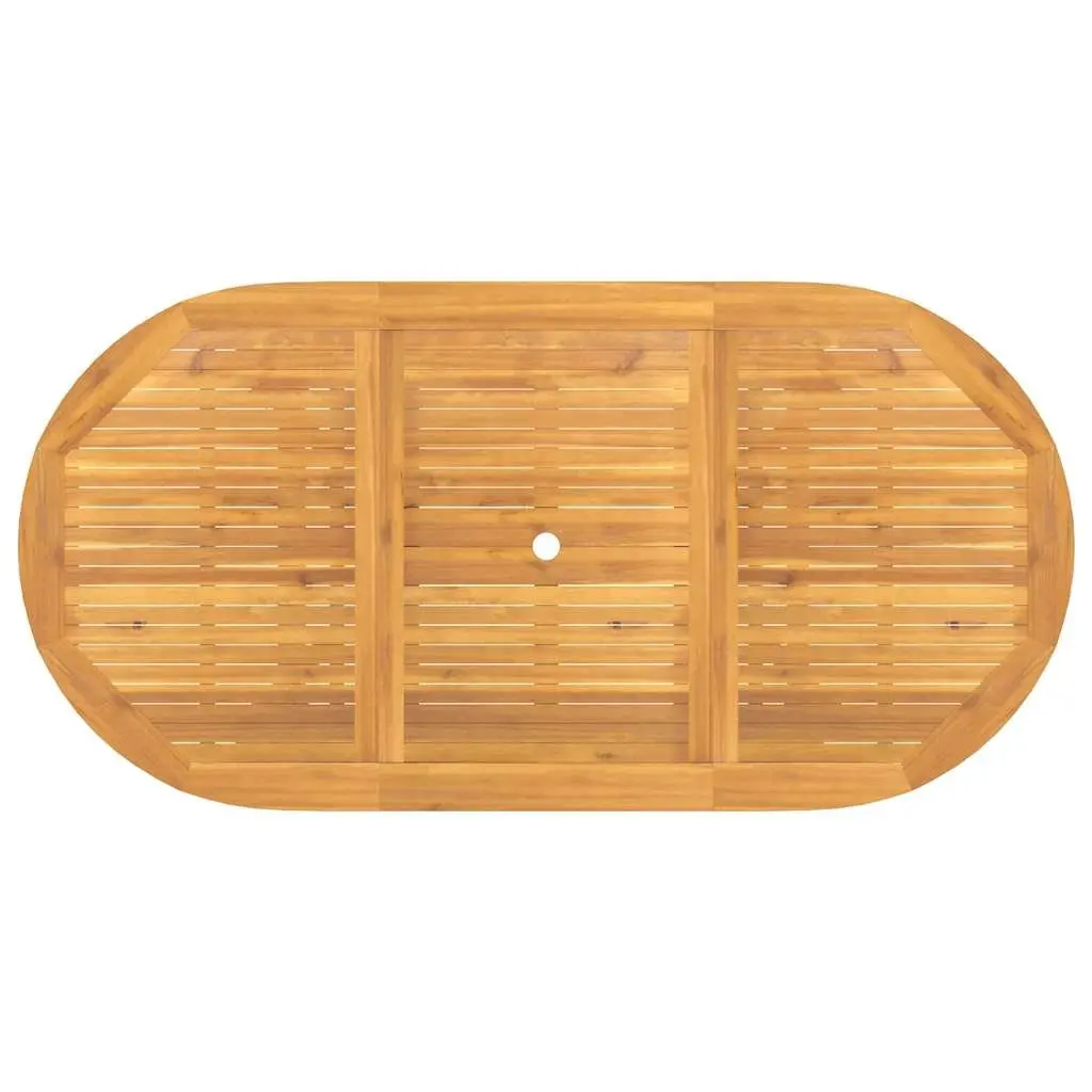 Extending Garden Table Solid Teak Wood 110-160x80x75cm Brown Outdoor Dining Patio