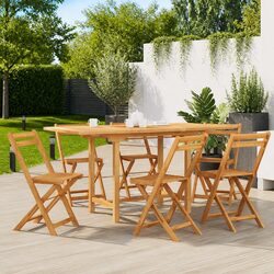 Practical Extending Garden Table 110-160x80x75cm for Outdoor Use