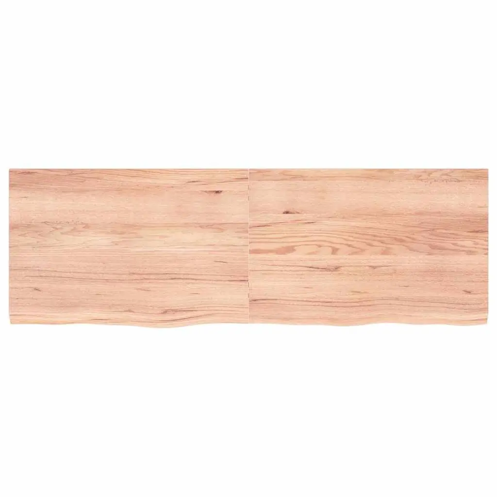 Wall Shelf Solid Oak Wood Rustic Folding 180x60cm Brown