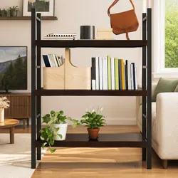 Wall Shelf Oak Solid Wood Dark Brown Rustic Storage Shelving 80x50 cm