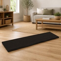 Practical Dark Brown Solid Oak Wall Shelf for Any Room