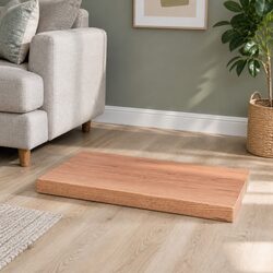 Versatile Solid Oak Table Top for Home and Commercial Use