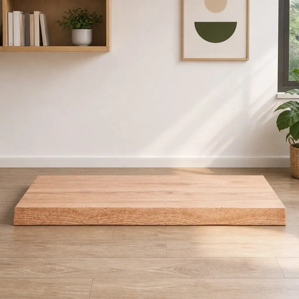 Brown Live Edge Table Top Solid Oak Wood 80x40cm Replacement Board DIY