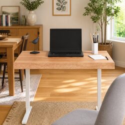 Solid Oak Wood Table Top Live Edge Brown 80x40cm Replacement Board DIY