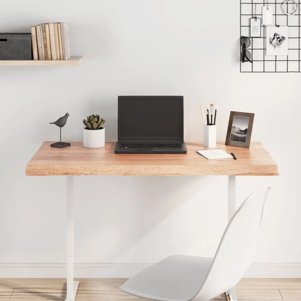 Solid Oak Tabletop for Home and Commercial Use 100x50cm