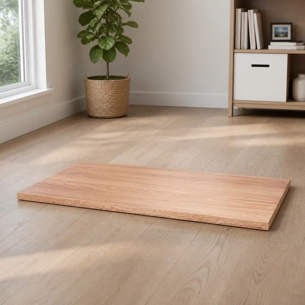 Table Top Solid Oak Wood Live Edge Handcrafted Varnished 100x60x2cm Light Brown