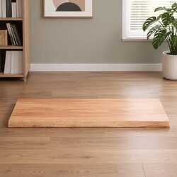 Solid Oak Live Edge Tabletop 100x60cm for Home Use