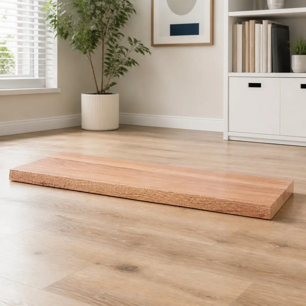 Live Edge Brown Oak Tabletop 100x60cm for Home Use