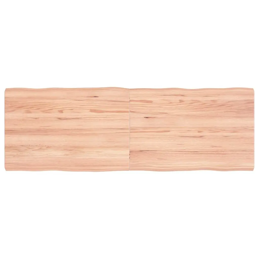 Wooden Table Top Solid Oak Live Edge Brown Folding Replacement Desk 120 x 40 x 2-4 cm