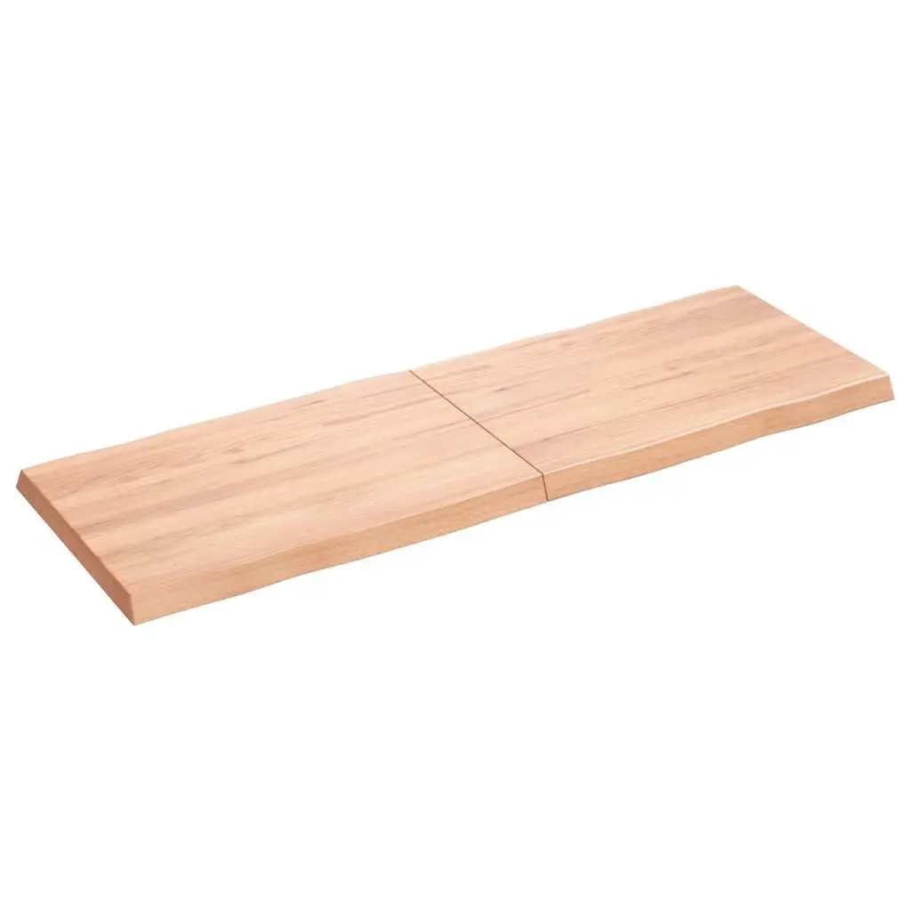 Wooden Table Top Solid Oak Live Edge Brown Folding Replacement Desk 120 x 40 x 2-4 cm