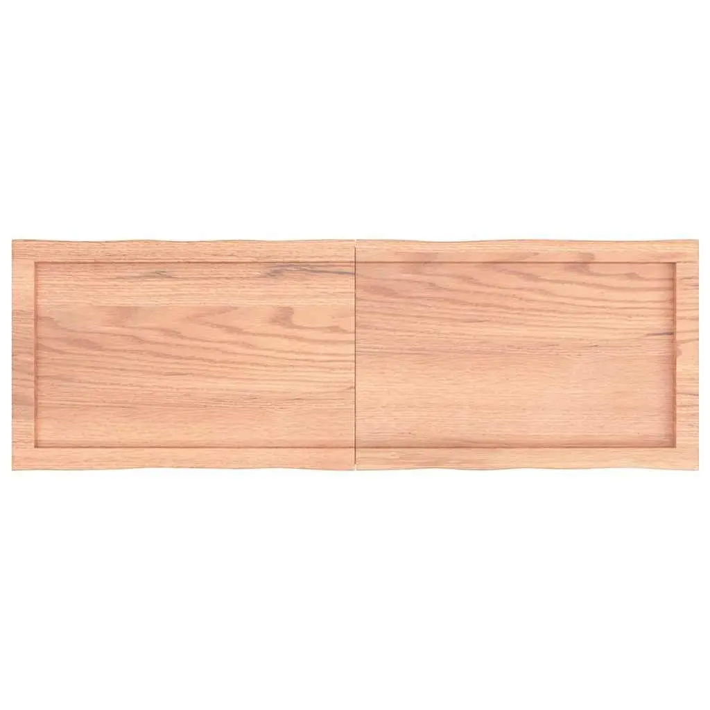 Wooden Table Top Solid Oak Live Edge Brown Folding Replacement Desk 120 x 40 x 2-4 cm