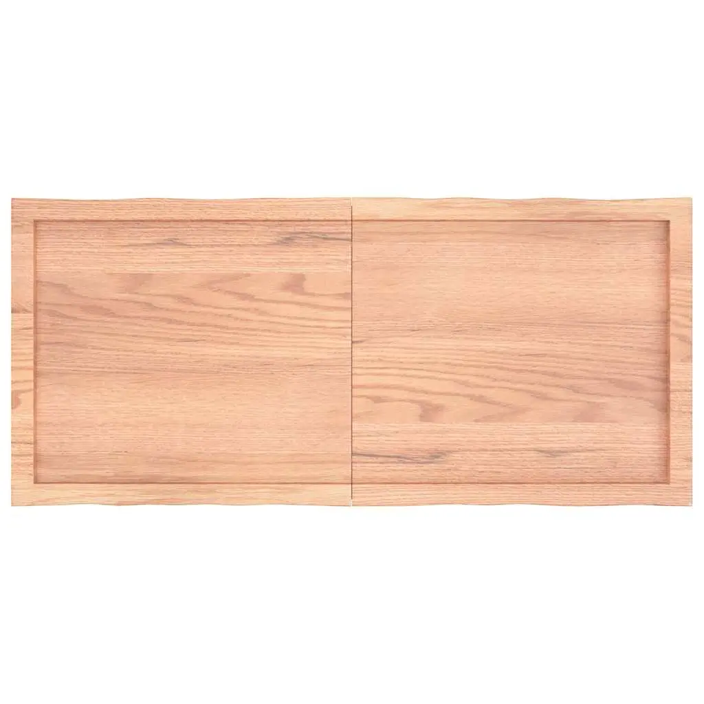 Foldable Solid Oak Table Top Light Brown