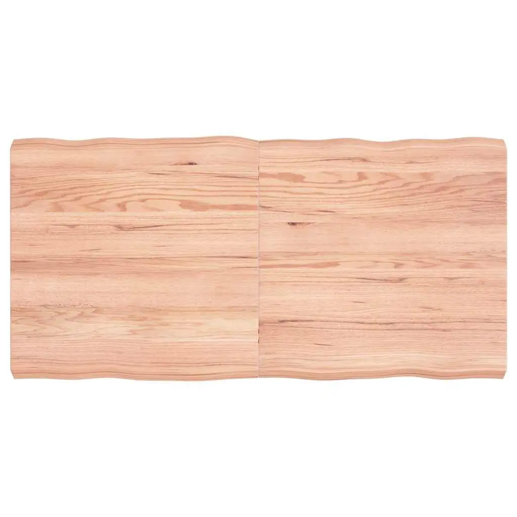Solid Wood Table Top with Live Edge, Foldable Brown Surface