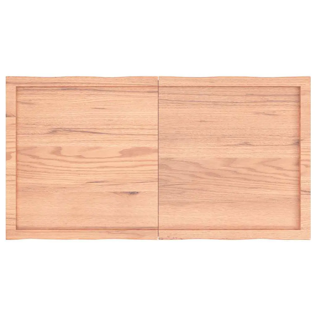 Solid Wood Table Top with Live Edge, Foldable Brown Surface