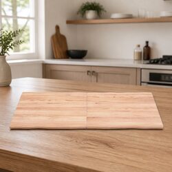 Versatile Solid Oak Table Top with Live Edge for Any Space