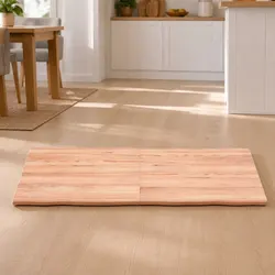 Foldable Solid Oak Table Top with Live Edge 140x50cm