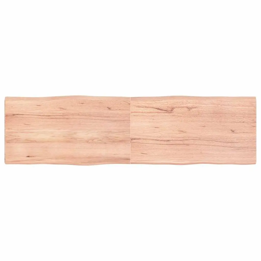 Wooden Tabletop Foldable Solid Oak 180x50cm Live Edge Brown