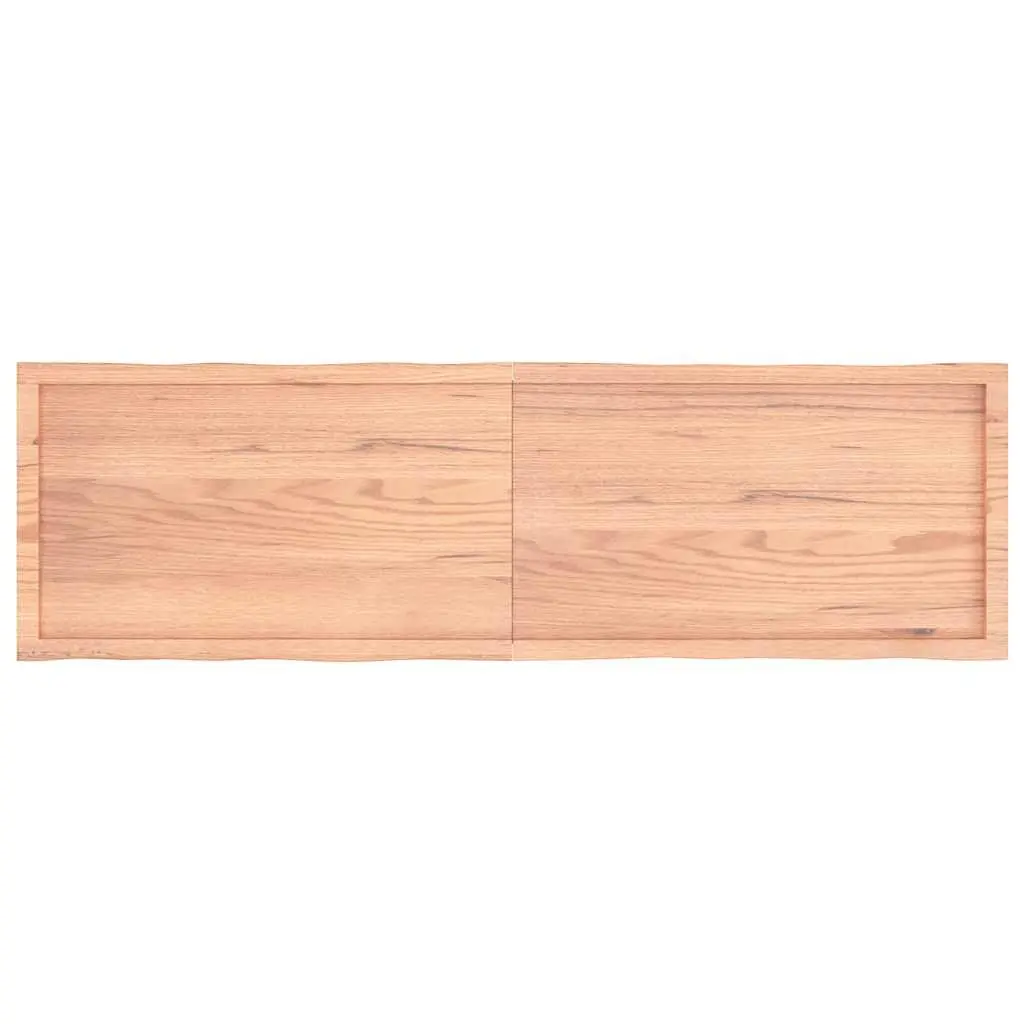 Wooden Tabletop Foldable Solid Oak 180x50cm Live Edge Brown