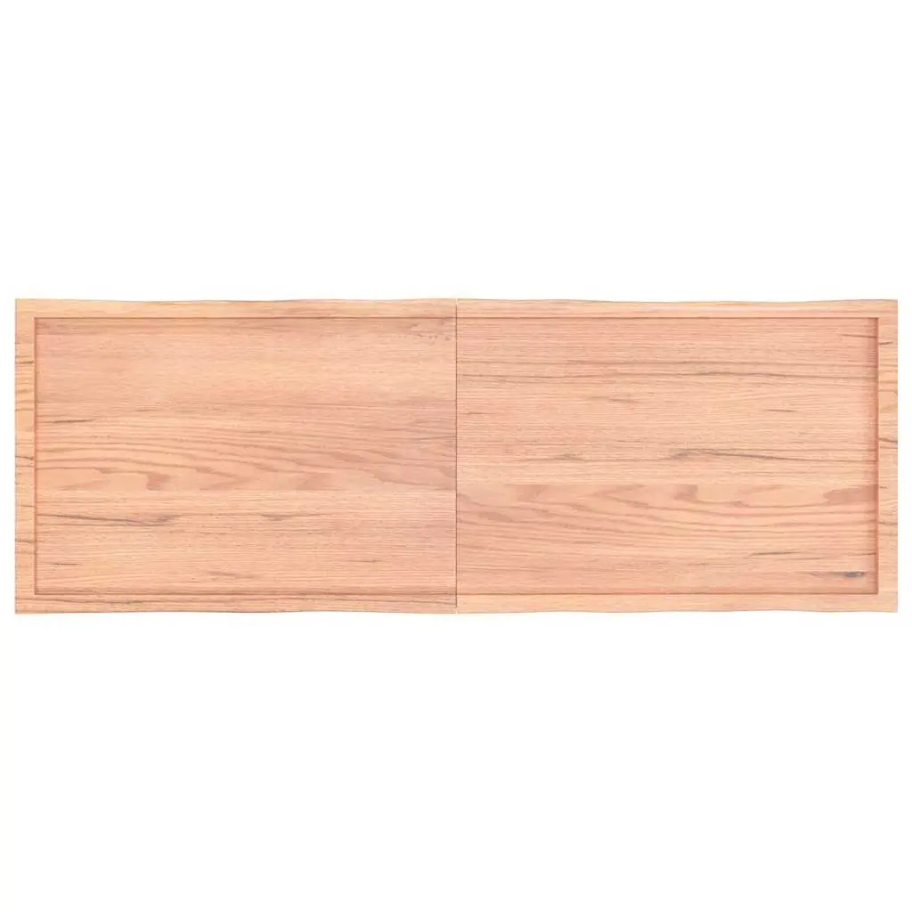 Solid Oak Wooden Table Top Folding Live Edge 180x60cm Brown Replacement Board