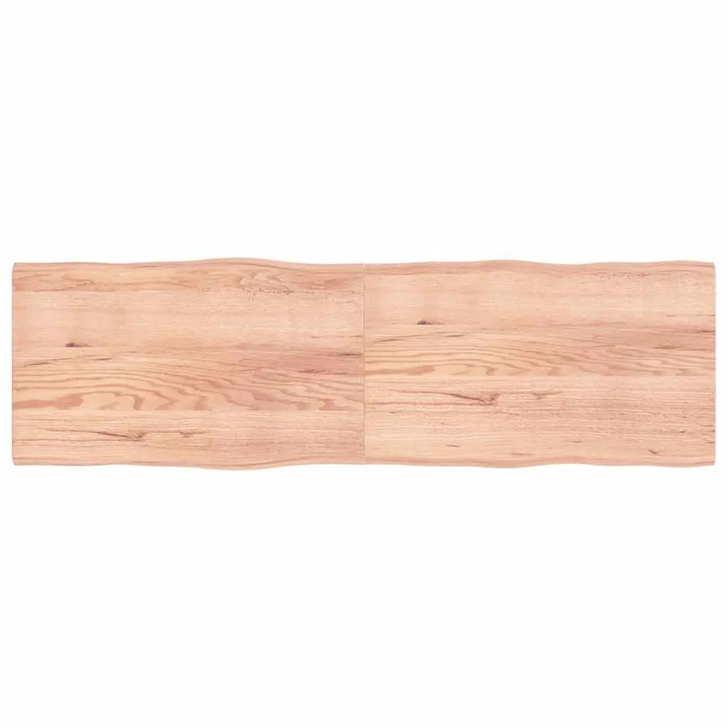Wooden Table Top Brown Solid Oak Live Edge Folding Board 200x60cm Handcrafted