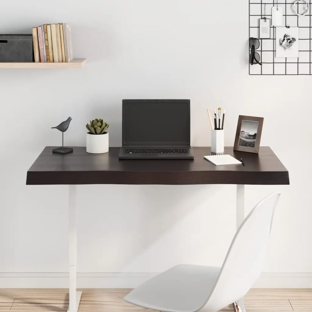 Solid Oak Table Top 100x40cm with Natural Charm