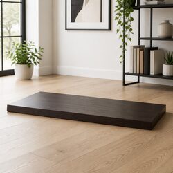 Practical Dark Brown Solid Oak Table Top for Various Bases 100x60cm