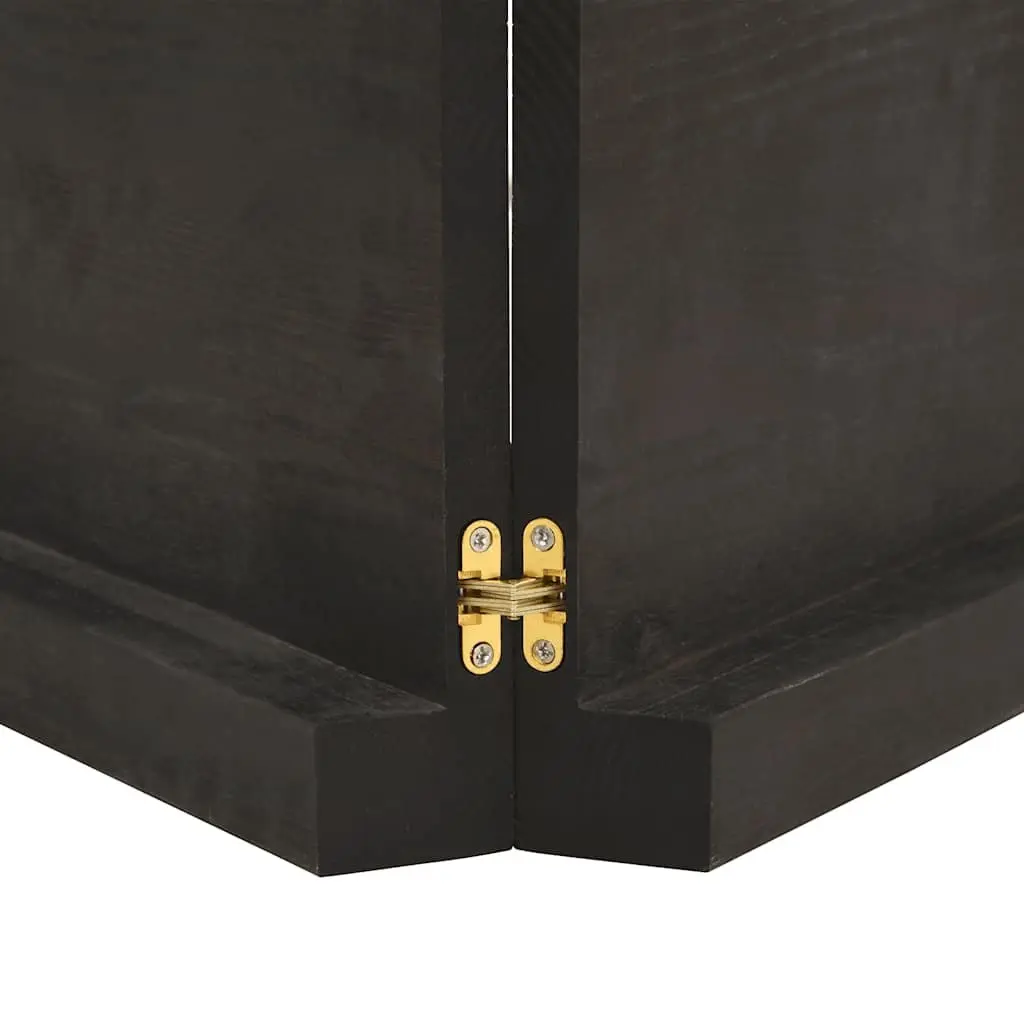 Wooden Table Top Dark Brown 120x50cm Solid Oak Live Edge Treated Foldable