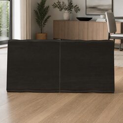 Practical Folding Solid Oak Table Top 120x60cm with Live Edge