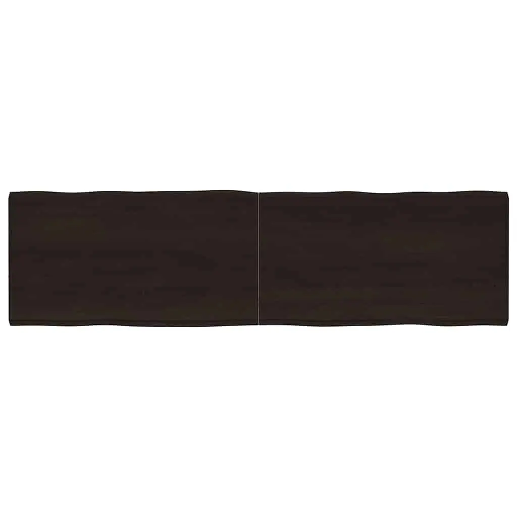 Foldable Oak Table Top, Dark Brown 180x50cm