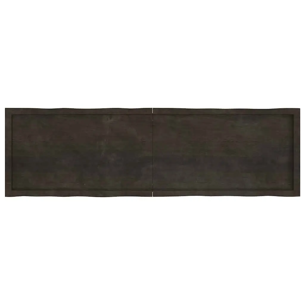 Foldable Oak Table Top, Dark Brown 180x50cm