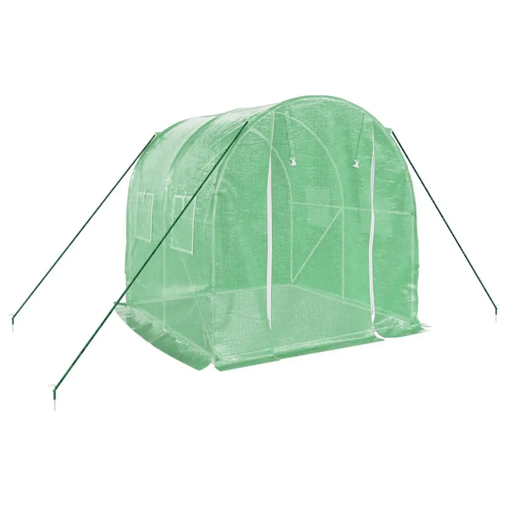 Greenhouse Steel Frame Green 4m² Garden Plant House Outdoor Shelters 2x2x2m