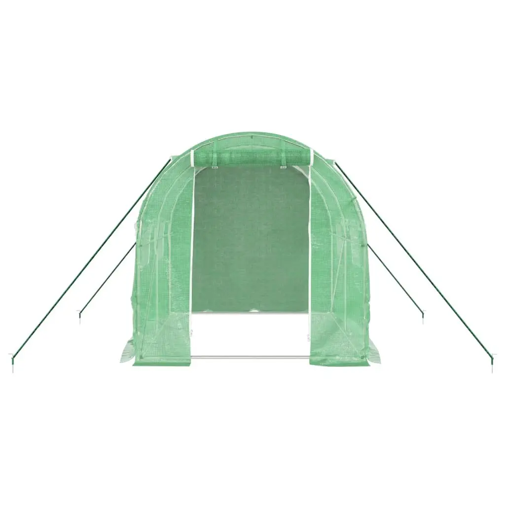 Greenhouse Steel Frame Green 4m² Garden Plant House Outdoor Shelters 2x2x2m