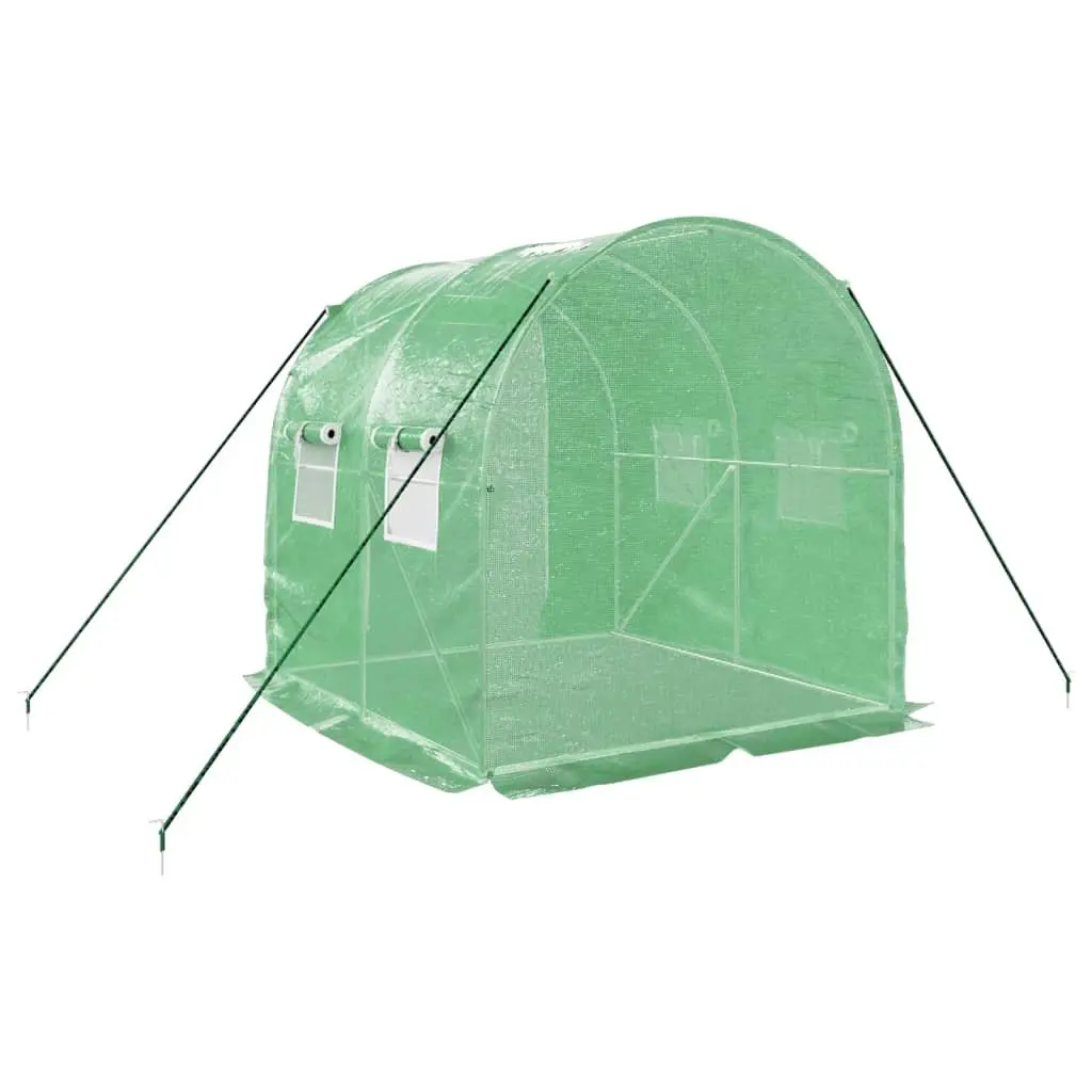 Greenhouse Steel Frame Green 4m² Garden Plant House Outdoor Shelters 2x2x2m