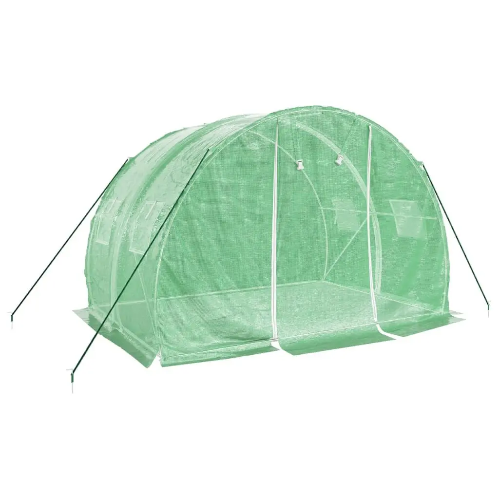 Greenhouse Garden Plant House Steel Frame 3x2x2m Green Weather Resistant PE Cover