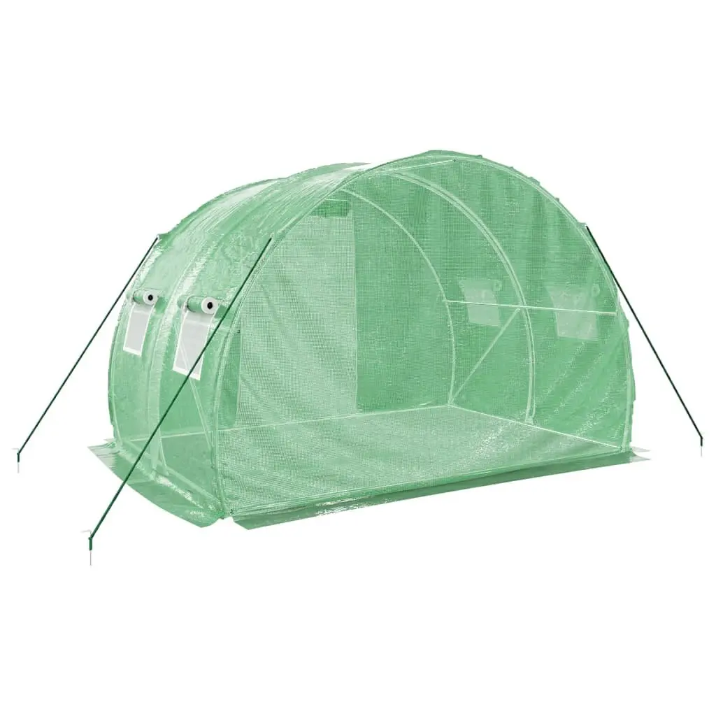 Greenhouse Garden Plant House Steel Frame 3x2x2m Green Weather Resistant PE Cover