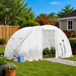 Ideal Greenhouse for Any Backyard: 8 m² White Space