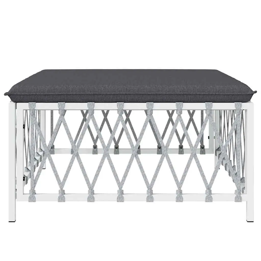 Garden Footstool with Cushion for Home Use