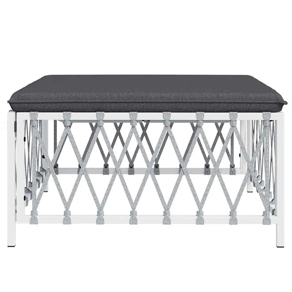 Garden Footstool with Cushion for Home Use