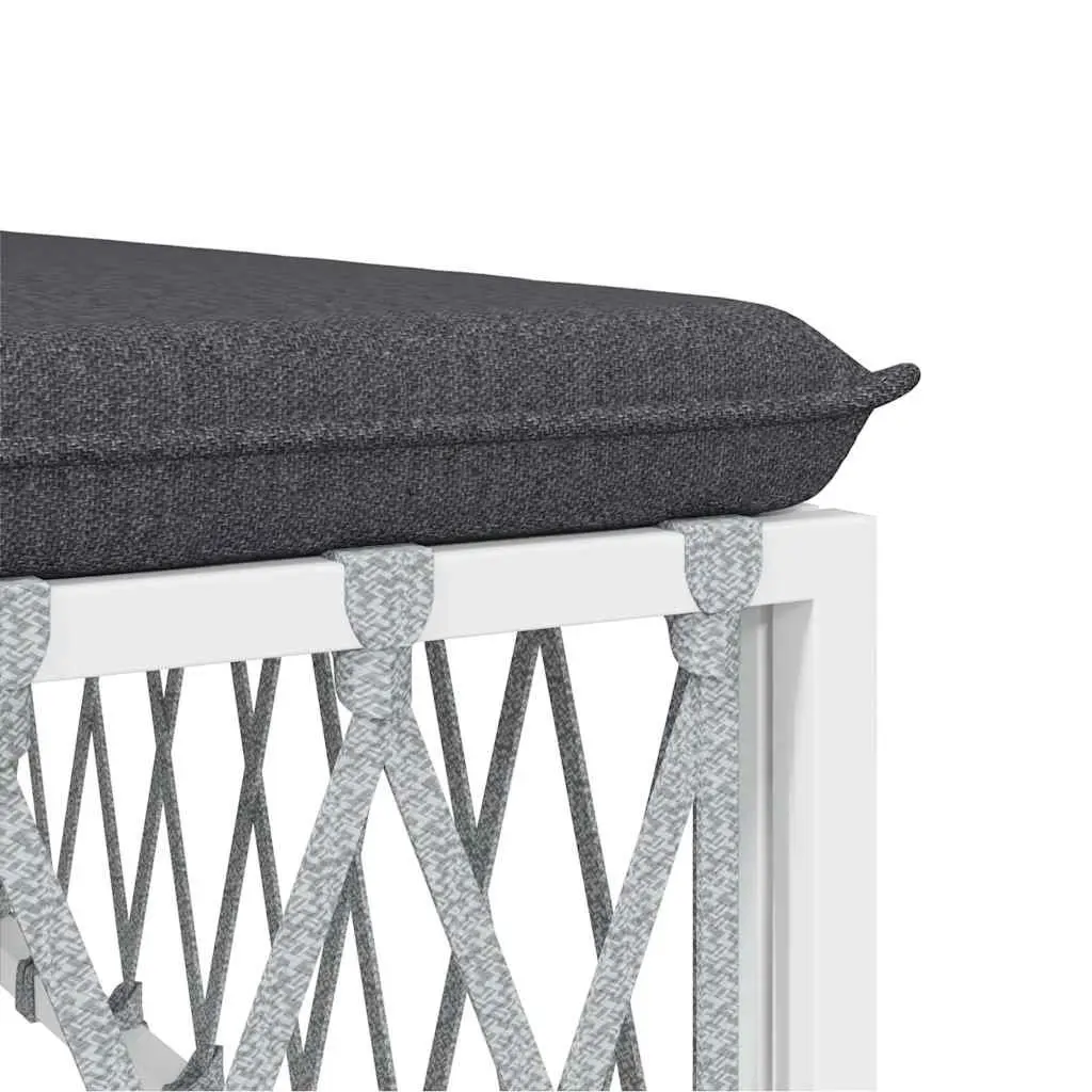 Garden Footstool with Cushion for Home Use