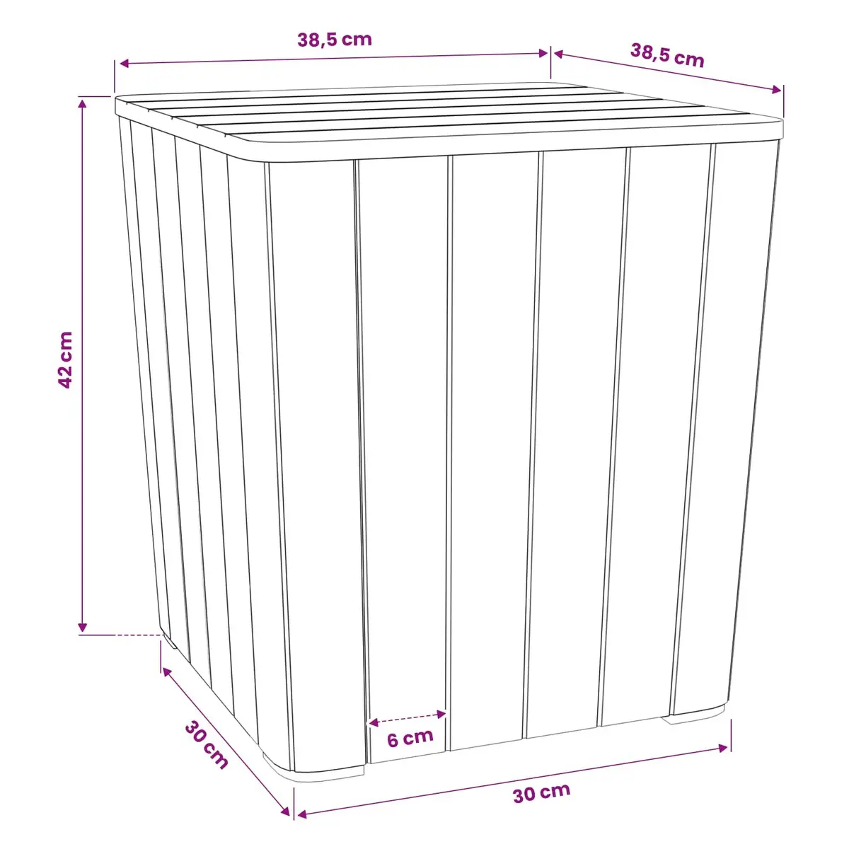 Garden Table with Storage for Home Use