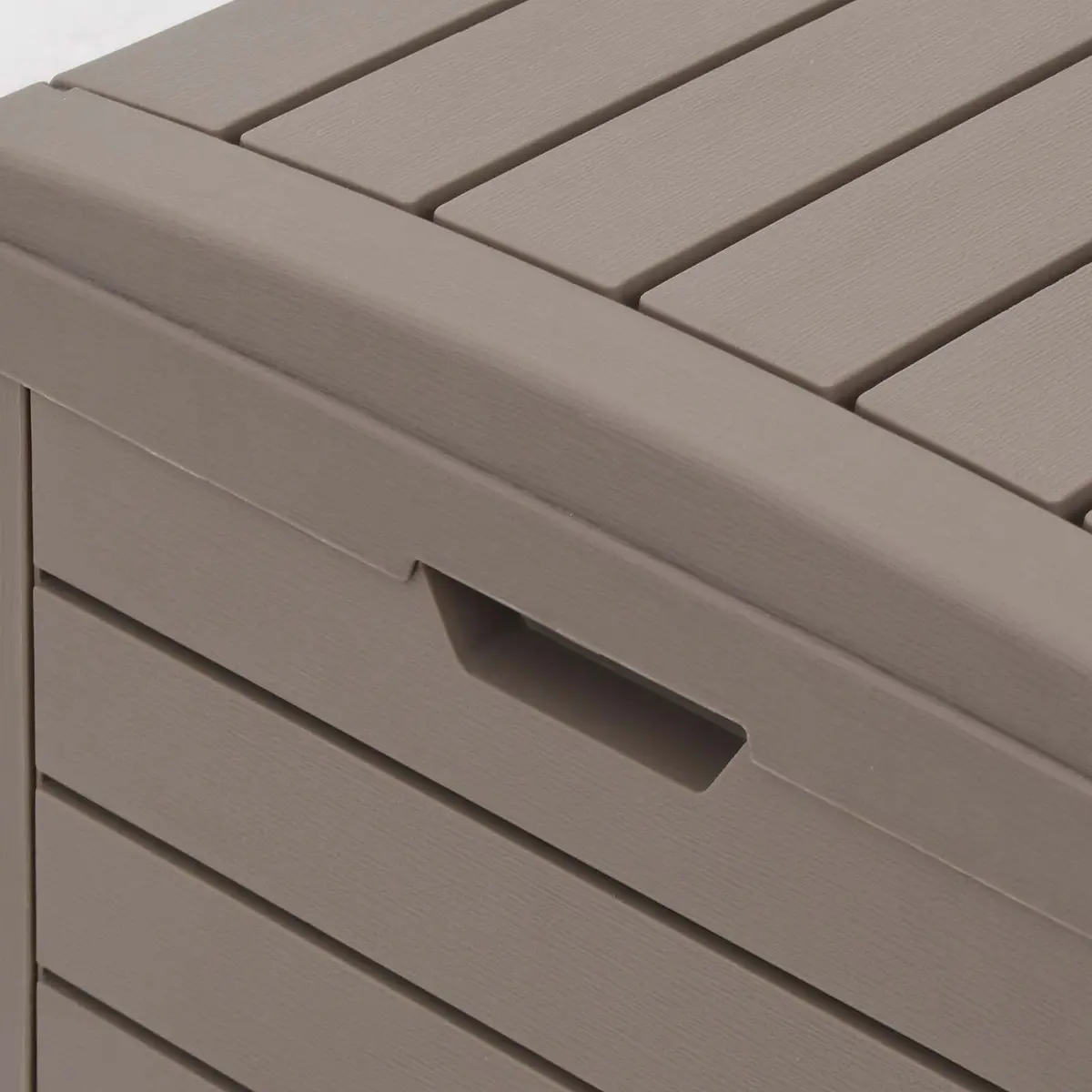 Outdoor Waste Container Polypropylene Double Lid 118L Brown Garden Rubbish Bin with Removable Fluid Tray